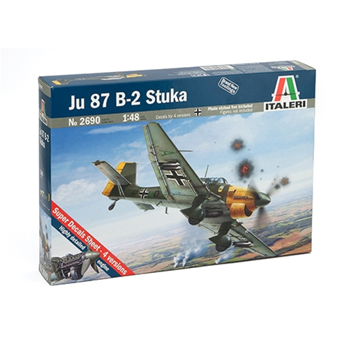 JU 87 B-2 STUKA KIT 1:48 Italeri Kit Aerei Modellino
