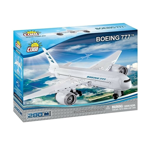 BOEING 777 LEGO COMPATIBILE PCS 280 Cobi Kit Art.Vari Modellino