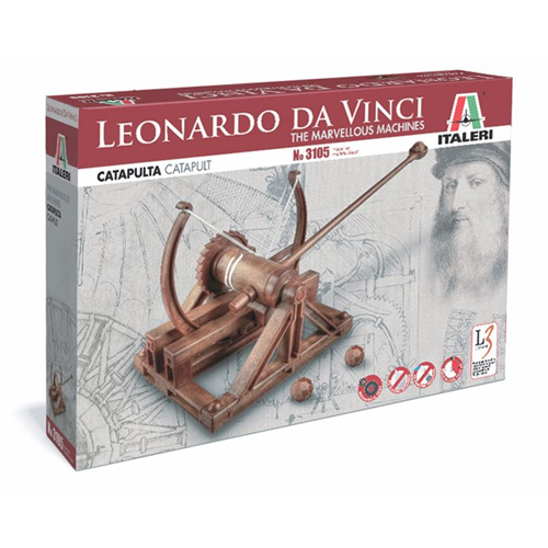 LEONARDO DA VINCI CATAPULTA KIT Italeri Kit Art.Vari Modellino