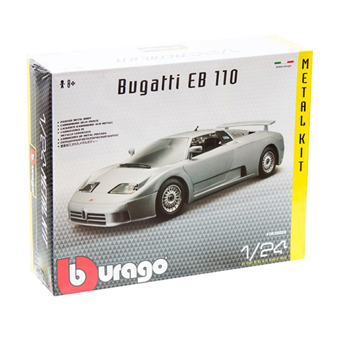 BUGATTI EB 110 SILVER KIT 1:24 Burago Kit Auto Modellino