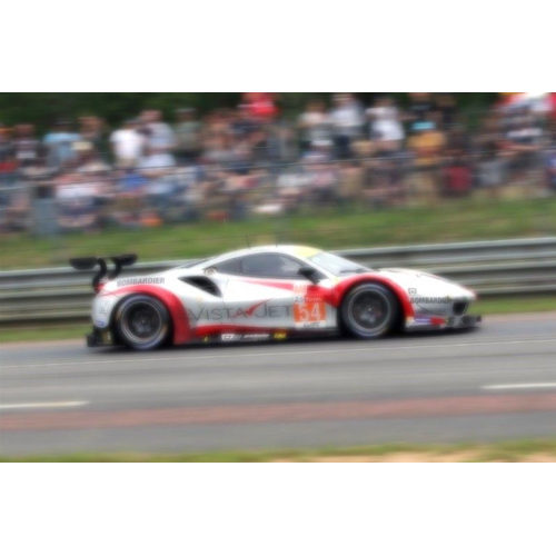 FERRARI 488 GTE N.54 26th LE MANS 2018 FLOHR-CASTELLACCI-FISICHELLA 1:43 Looksmart Auto Competizione Modellino