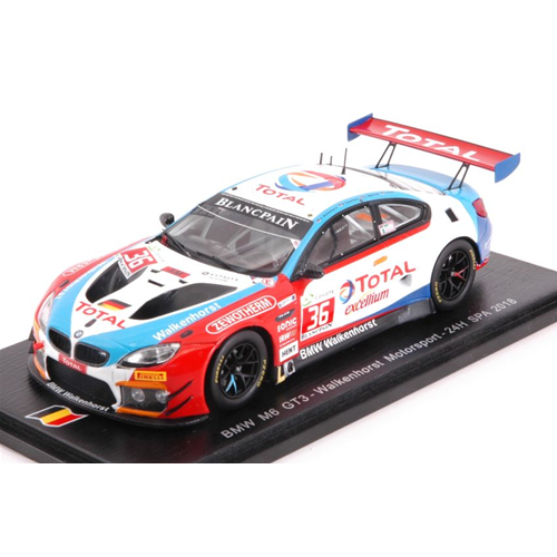 BMW M6 GT3 N.36 24 H SPA 2018 I.VINKE-A.BUCHARDT-H.WALKENHORST-R.OEVERHAUS 1:43  Spark Model Auto Competizione Modellino
