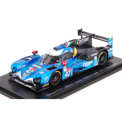 DALLARA P217 - GIBSON N.47 22th LE MANS 2018 R-LACONTE-G.SERNAGIOTTO-L.F.NASR 1:43 Spark Model Auto Competizione Modellino