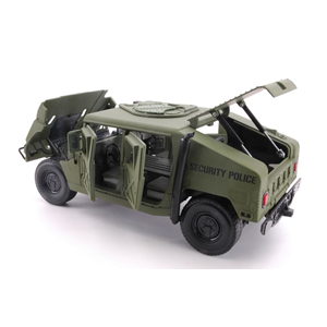HMMWV (HUMVEE) "SECURITY POLICE" GREEN DRAB 1:18 Auto World Mezzi Militari Modellino