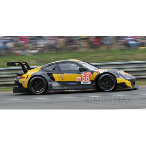 PORSCHE 911 RSR N.56 34th LE MANS 2018 BERGMEISTER-LINDSEY-PERFETTI 1:18 Spark Model Auto Competizione Modellino