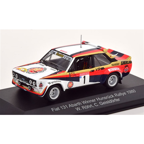 FIAT 131 ABARTH N.1 WINNER HUNSRUCK 1980 W.ROHRL-C.GEISTDORFER 1:43 CMR Classic Model Replicars Auto Competizione Modellino