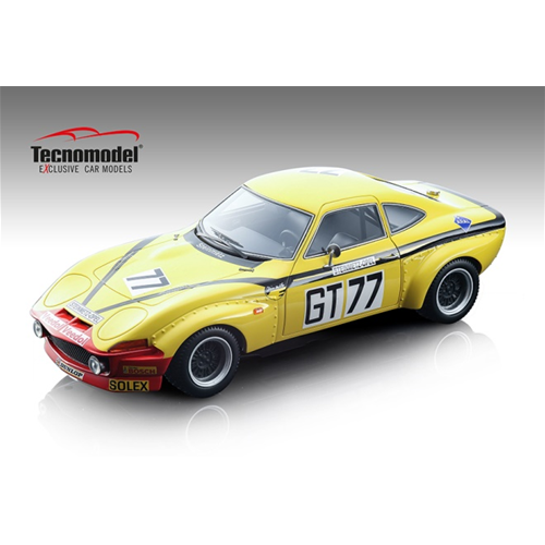 OPEL GT 1900 N.77 WINNER GT2 1000 KM NURBURGRING 1972 CHRISTMANN-J.RAGNOTTI 1:18 Tecnomodel Auto Competizione Modellino
