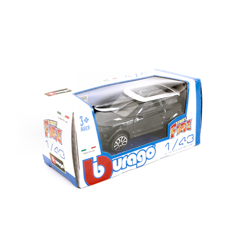 LAND ROVER RANGE EVOQUE LRX 2 DOOR 2010 BLACK 1:43 Burago Auto Stradali Modellino