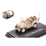 JEEP 1/4 TON MILITARY 1941 VEHICLE SABBIA 1:72 Cararama Mezzi Militari Modellino