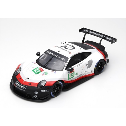 PORSCHE 911 RSR N.93 27th LE MANS 2018 P.PILET-N.TANDY-E.BAMBER 1:12    Spark Model Auto Competizione Modellino