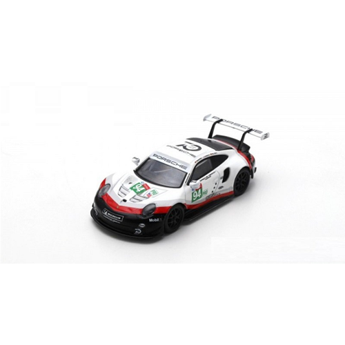 PORSCHE 911 RSR N.94 LE MANS 2018 DUMAS-BERNHARD-MULLER 1:64 Spark Model Auto Stradali Modellino