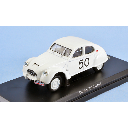 CITROEN 2CV DAGONET N.50 RALLYE DES CHARENTES 1956 F.RIGEADE 1:43 Norev Auto Rally Modellino