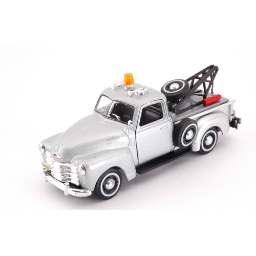 CHEVROLET C3100 PICKUP 1953 TOW TRUCK SILVER 1:43 Cararama Auto Stradali Modellino