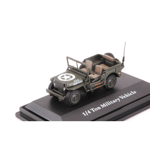 JEEP 1/4 TON MILITARY 1941 VEHICLE USA GREEN 1:72 Cararama Mezzi Militari Modellino