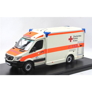 MERCEDES SPRINTER DEUTSCHES ROTES KREUZ 2018 1:43 Matrix Scale Models Ambulanze Modellino