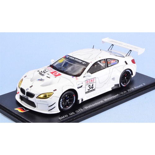 BMW M6 GT3 N.34 Rd.9 WALKENHORST VLN 2018 KROGNES-PITTARD-ADAMS 1:43 Spark Model Auto Competizione Modellino