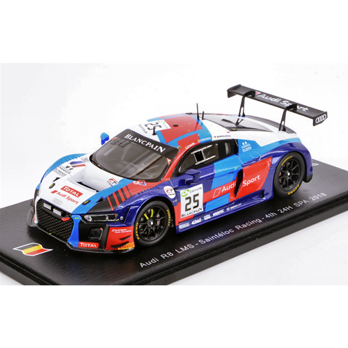 AUDI R8 N.25 4th 24 H SPA 2018 M.WINKELHOCK-F.VERVISCH-C.HAASE 1:43 Spark Model Auto Competizione Modellino