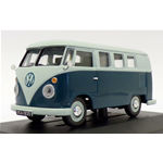 VW TYPE 2 CAMPER 1962 SEA BLUE WITH WHITE ROOF 1:43 Vanguards Auto Stradali Modellino