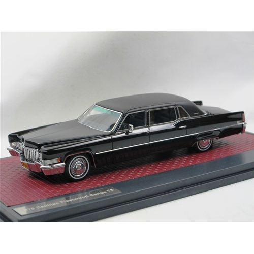 CADILLAC FLEETWOOD SERIES 75 LIMOUSINE 1970 BLACK 1:43 Matrix Scale Models Auto Stradali Modellino