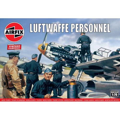 LUFTWAFFE PERSONNEL KIT 1:76 Airfix Kit Figure Militari Modellino