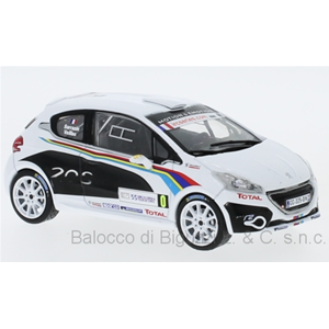 PEUGEOT 208 R2 WRC TOUR DE CORSE 2012 SARRAZIN-VEILLAS 1:43 Ixo Model Auto Rally Modellino