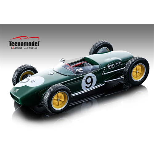 LOTUS 18 J.SURTEES 1960 N.9 2nd BRITISH GP 1:18 Tecnomodel Auto Competizione Modellino