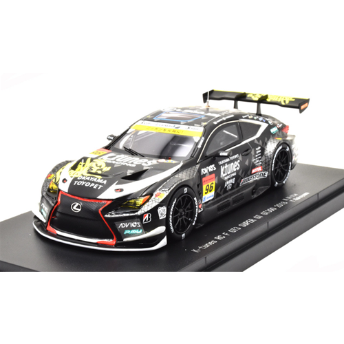 LEXUS RC F GT3 N.96 WINNER SUZUKA SUPER GT300 2018 M.NITTA-NAKAYAMA 1:43 Ebbro Auto Competizione Modellino