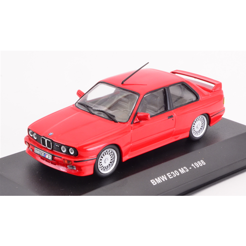BMW E30 M3 1988 RED 1:43 Solido Auto Stradali Modellino