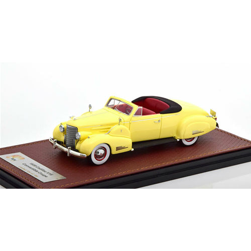 CADILLAC V16 CONVERTIBLE 1938 COUPE CREAM 1:43 GLM Models Auto Stradali Modellino