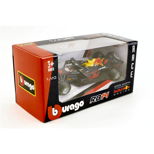 RED BULL RB14 DANIEL RICCIARDO 2018 N.3 1:43 Burago Formula 1 Modellino