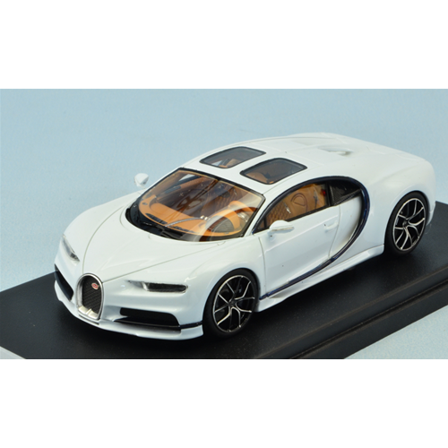 BUGATTI CHIRON SKYVIEW 2018 GLACIER WHITE 1:43 Looksmart Auto Stradali Modellino
