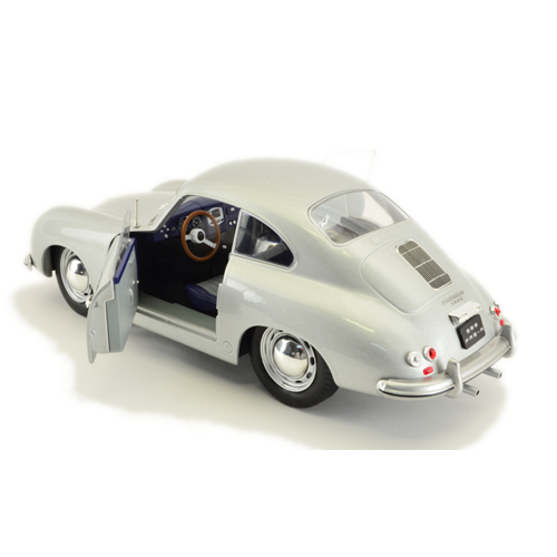 PORSCHE 356 PRE-A 1953 SILVER 1:18 Solido Auto Stradali Modellino