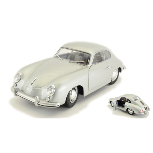 PORSCHE 356 PRE-A 1953 SILVER 1:18 Solido Auto Stradali Modellino