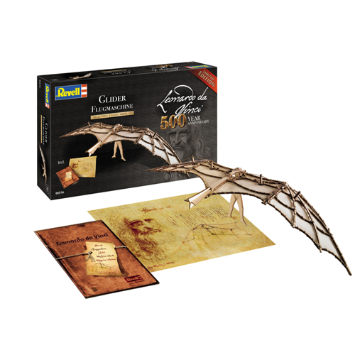 LEONARDO DA VINCI GLIDER 1:8 Revell Kit Art.Vari Modellino