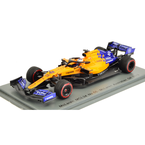 MC LAREN F1 MCL34 C.SAINZ Jr 2019 N.55 AUSTRALIAN GP 1:43 Spark Model Formula 1 Modellino
