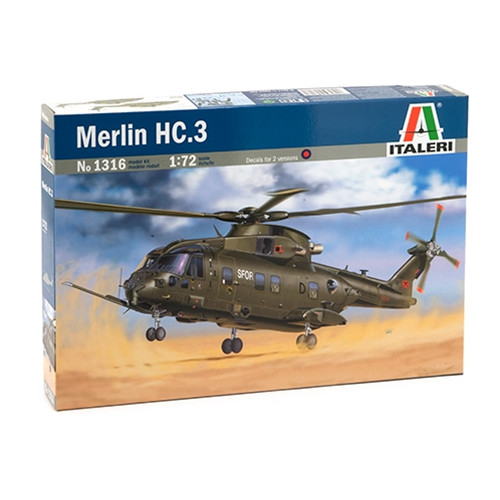 ELICOTTERO MERLIN HC3 KIT 1:72 Italeri Kit Elicotteri Modellino