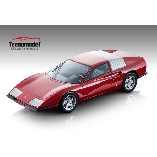 FERRARI P6 PININFARINA 1968 RED 1:18 Tecnomodel Auto Stradali Modellino