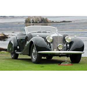 MERCEDES 540K SPEZIALROADSTER SINDELFINGEN 1939 BLACK 1:43 Matrix Scale Models Auto d'Epoca Modellino