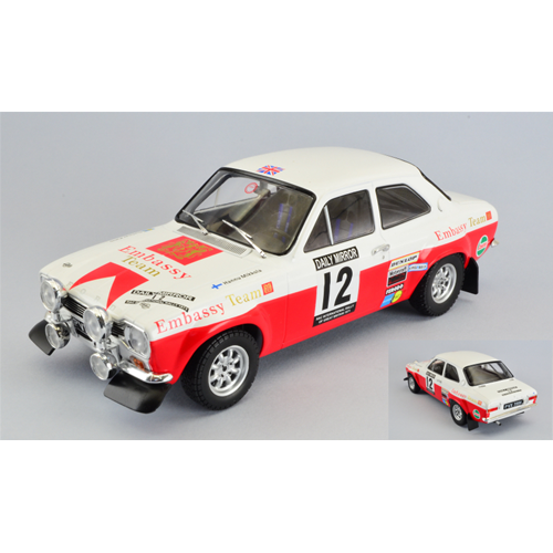 FORD ESCORT MK1 RS 1600 N.12 4th RAC RALLY 1971 MIKKOLA-PALM 1:18 Ixo Model Auto Rally Modellino