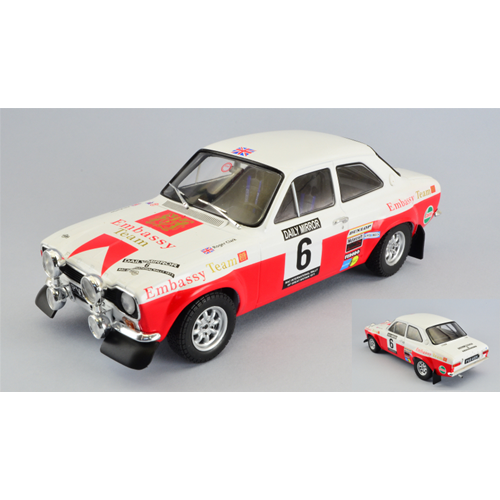 FORD ESCORT MK1 RS 1600 N.6 11th RAC RALLY 1971 PORTER-CLARK 1:18 Ixo Model Auto Rally Modellino
