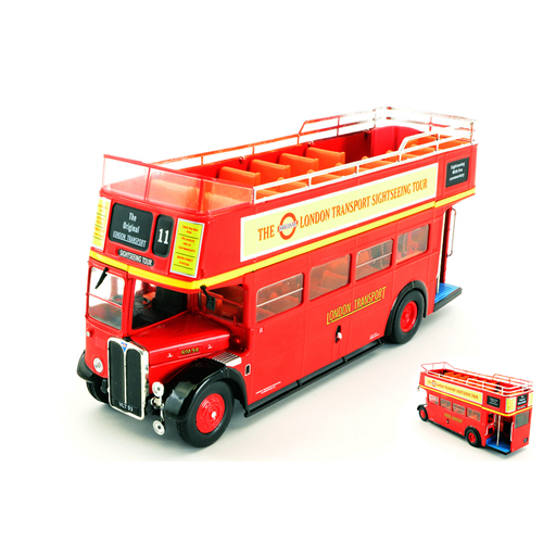 AEC REGENT RT RED LONDON TRANSPORT 1950 OPEN TOP 1:43 Ixo Model Autobus Modellino