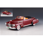CADILLAC SERIES 62 CONVERTIBLE OPEN TOP 1941 METALLIC RED 1:43 GLM Models Auto Stradali Modellino