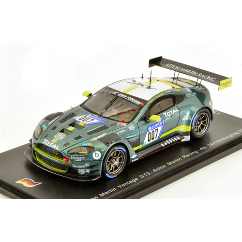 ASTON MARTIN VANTAGE GT3 N.007 4th 24 H NURBURGRING 2018 MARTIN-SORENSON THIIM-TURNER 1:43 Spark Model Auto Competizione Modellino