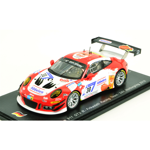 PORSCHE 911 GT3 R N.30 24 H NURBURGRING 2018 ARNOLD-MULLER-HENZLER-CAMBELL 1:43 Spark Model Auto Competizione Modellino