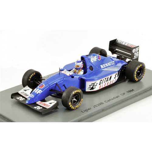 LIGIER JS39B OLIVIER PANIS 1994 N.26 12th CANADIAN GP 1:43 Spark Model Formula 1 Modellino
