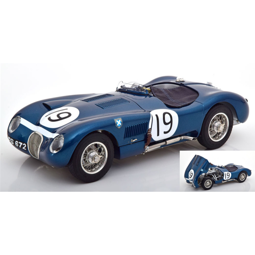 JAGUAR C TYPE N.19 GOODWOOD MEETING 1954 I.STEWART-N.SANDERSSON 1:18 CMC Auto Competizione Modellino