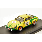 ALPINE A110 YPRES N.22 RALLY 1976 ROOTHAERT/NIJS 1:43 Trofeu Auto Rally Modellino