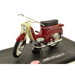 MOTO JAWA PIONYR TYP 21 1967 TMAVE CERVENA 1:18 Abrex Moto Die Cast Modellino