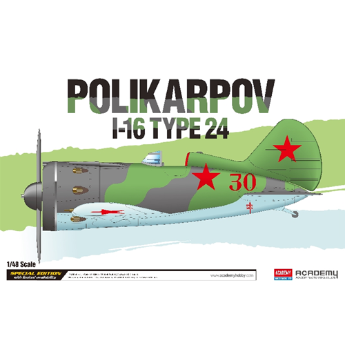 POLIKARPOV I-16 TYPE 24 KIT 1:48 Academy Kit Aerei Modellino