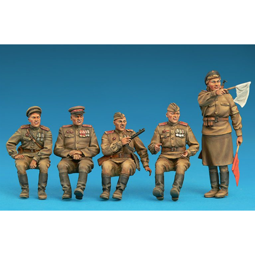 SOVIET JEEP CREW SPECIAL EDITION KIT 1:35 Miniart Kit Figure Militari Modellino